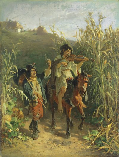Gypsies by August Xaver Karl von Pettenkofen